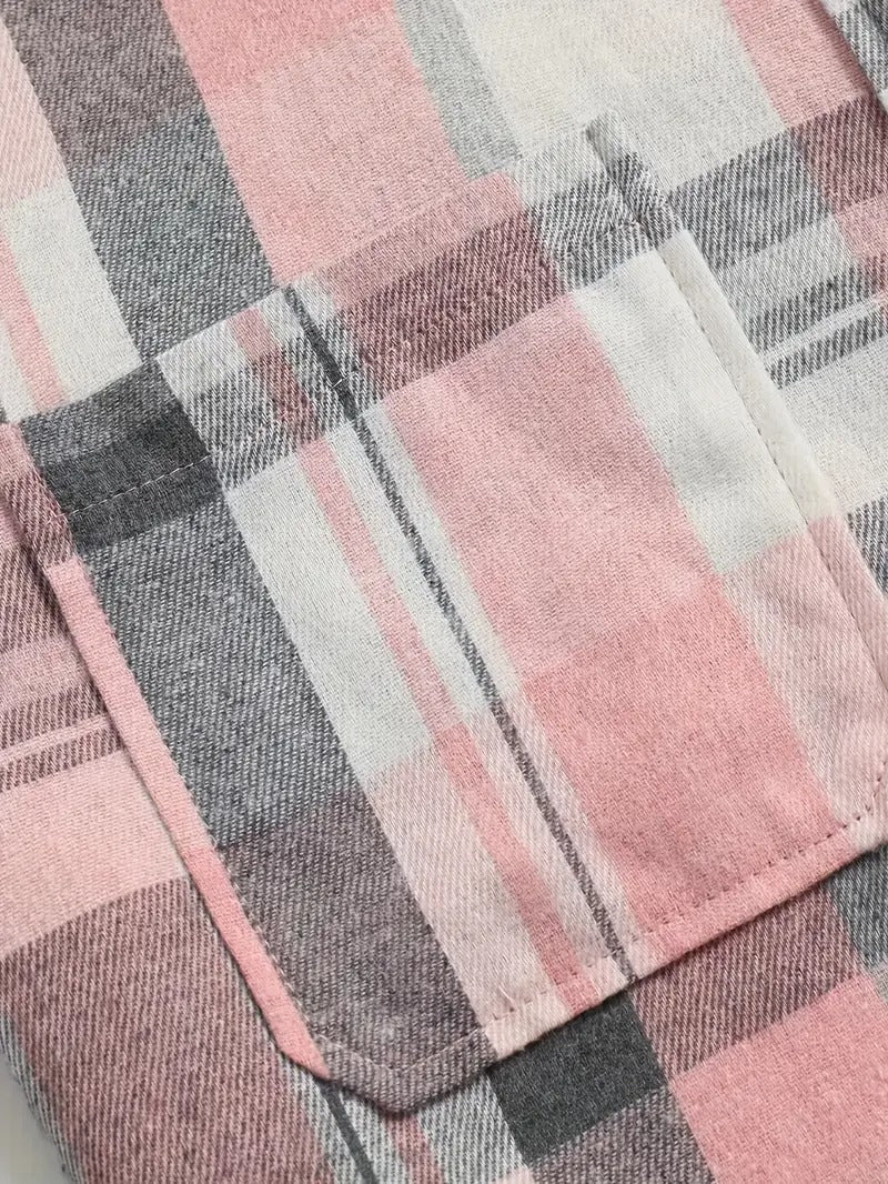 חולצה | דגם משובץ וכפתורים קלאסיים | סגנון קז'ואל