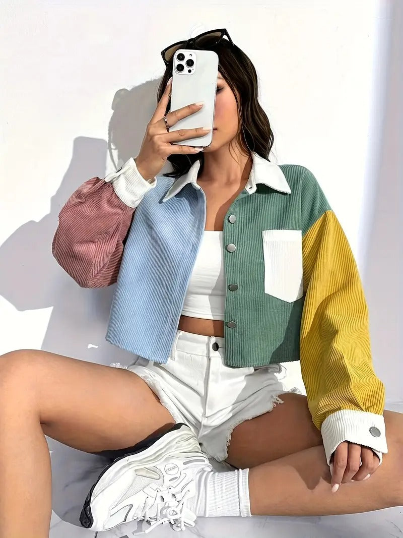 חולצת קיץ | גזרה קצרה וכתפיים אופנתיות | אביב וקיץ