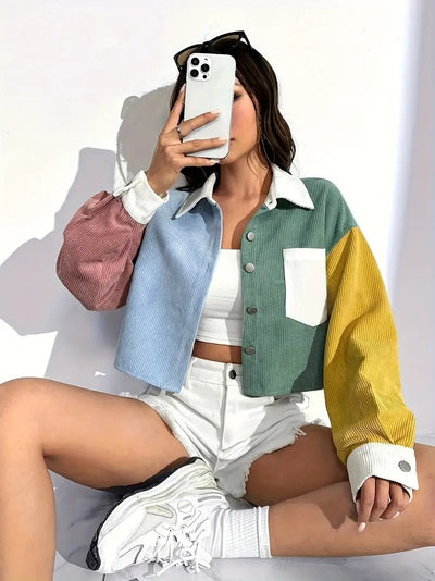 חולצת קיץ | גזרה קצרה וכתפיים אופנתיות | אביב וקיץ