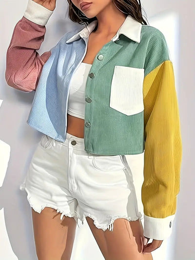 חולצת קיץ | גזרה קצרה וכתפיים אופנתיות | אביב וקיץ