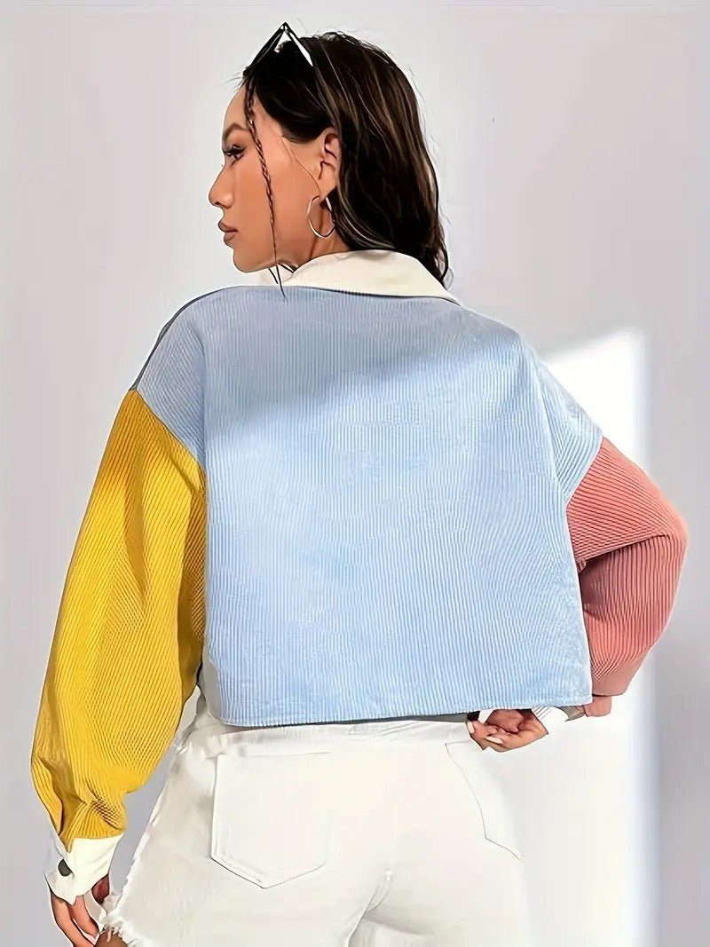 חולצת קיץ | גזרה קצרה וכתפיים אופנתיות | אביב וקיץ