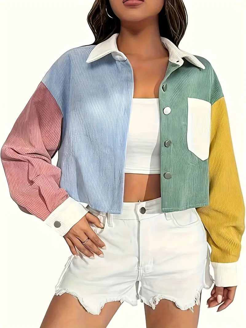 חולצת קיץ | גזרה קצרה וכתפיים אופנתיות | אביב וקיץ