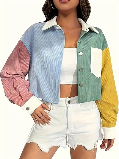 חולצת קיץ | גזרה קצרה וכתפיים אופנתיות | אביב וקיץ